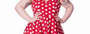 Red Polka Dot Dress Plus Size
