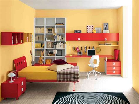 Red Yellow Bedroom