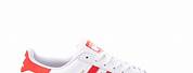 Red and White Adidas Tennis Shoes