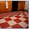 Red and White Checkered Floor