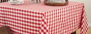 Red and White Checkered Table