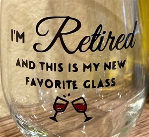 Retirement Wine Glass