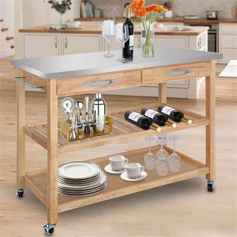 Rolling Kitchen Island Table