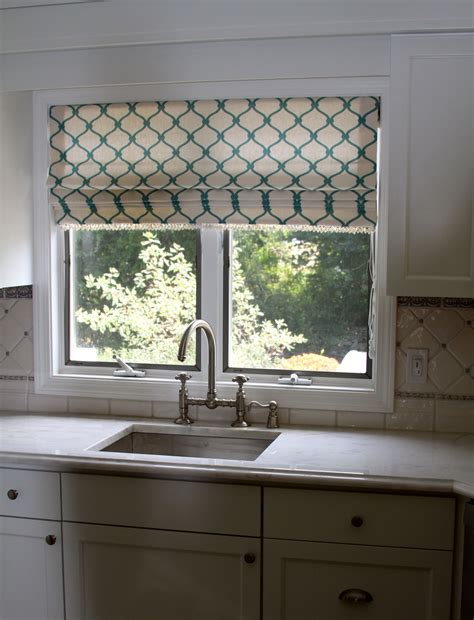 Roman Shade Kitchen Window Ideas