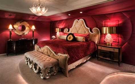 Romantic Red Bedroom