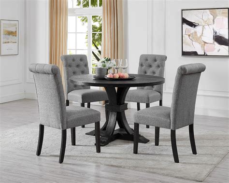 Round Dining Room Table and Chairs