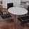 Round Office Table and Chairs