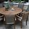 Round Outdoor Dining Table for 8