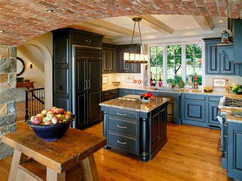 Rustic Blue Cabinets