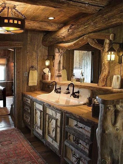 Rustic Cabin Bathroom Ideas