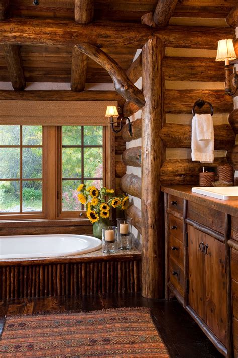 Rustic Cabin Bathrooms