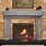 Rustic Fireplace Mantel Surround