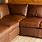 Rustic Leather Sectional Sofa