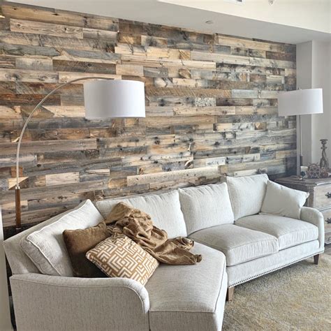 Rustic Living Room Wood Walls