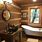 Rustic Log Cabin Bathroom Ideas