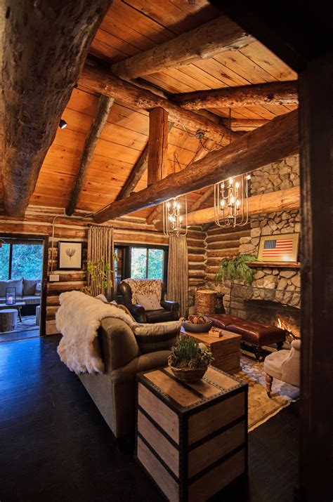 Rustic Log Home Interior