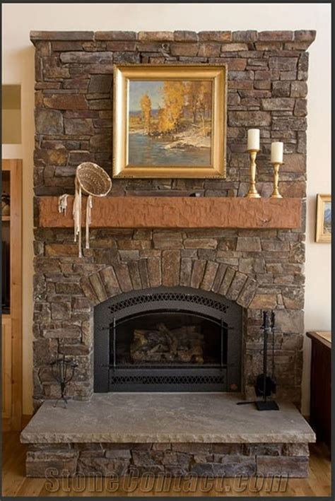 Rustic Stone Fireplace Designs