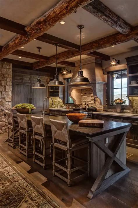 Rustic Stone Kitchen Design