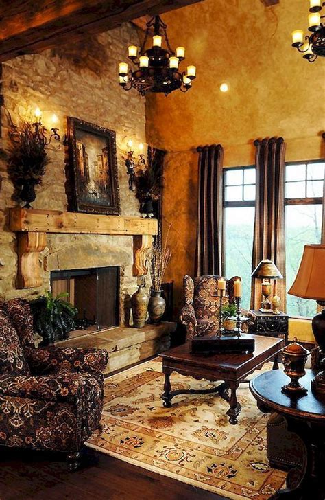 Rustic Tuscan Living Rooms