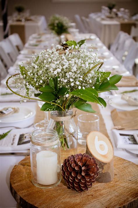 Rustic Wedding Table Decorations