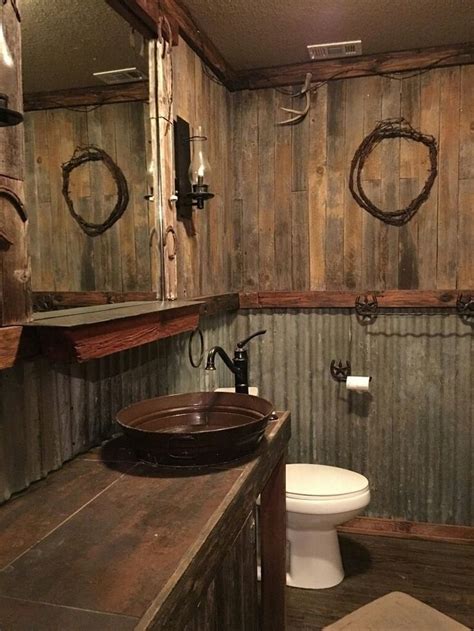 Rustic Western Bathroom