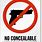 SC No Concealed-Weapons Sign