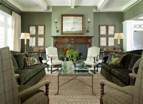 Sage Green and Tan Living Room