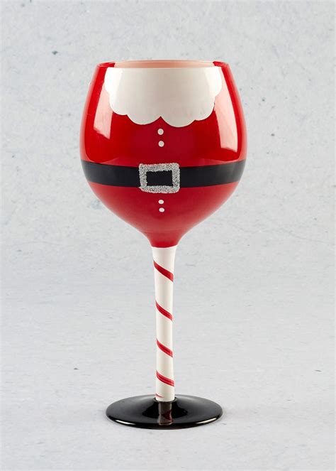 Santa Wine Glass Crafts