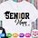 Senior Shirt SVG