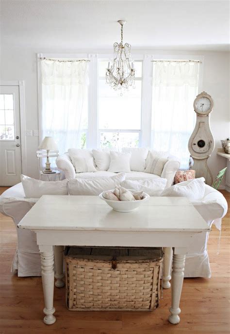 Shabby Chic White Living Room