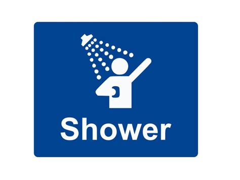 Shower Signs for Bathroom