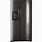 Side by Side Black Stainless Refrigerator