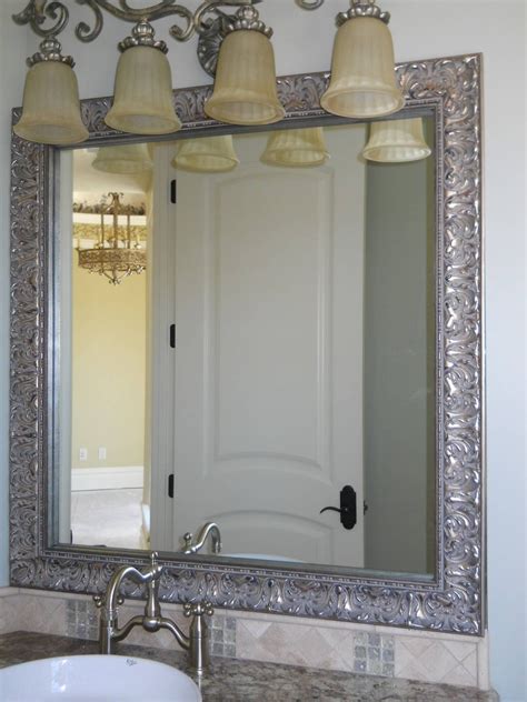 Silver Bathroom Mirror