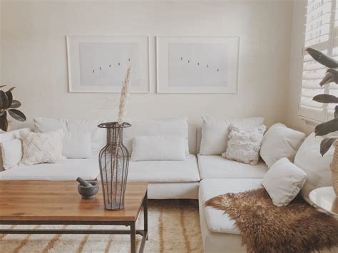 Simple White Living Room