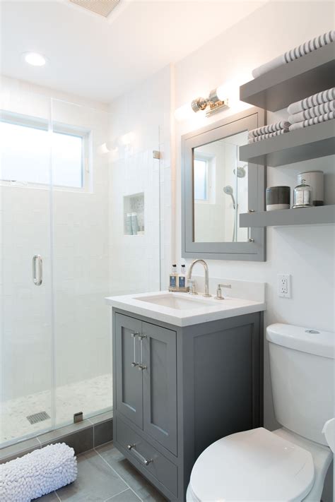 Small Bathroom Ideas Gray and White