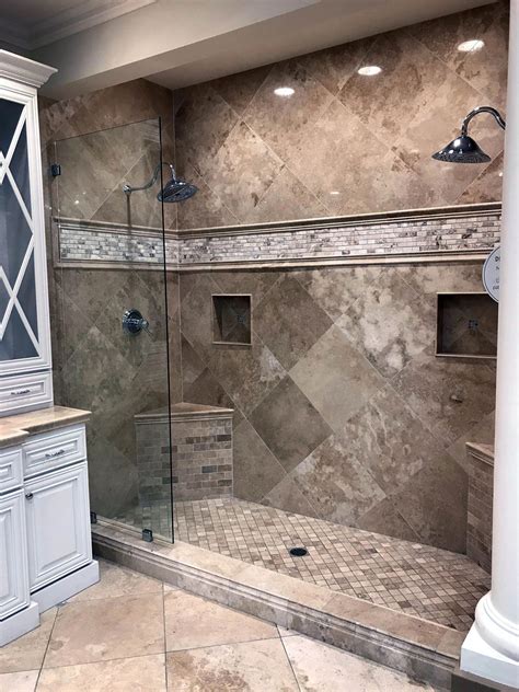 Small Bathroom Tile Showers