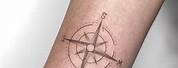 Small Compass Rose Tattoo