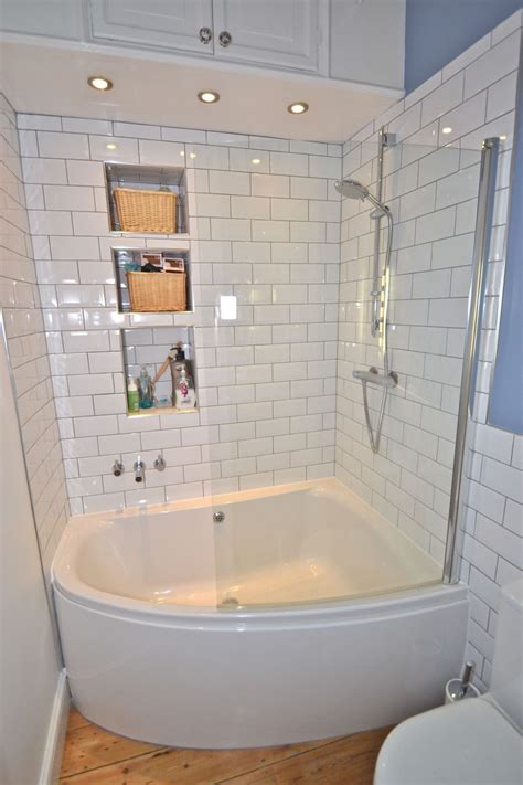 Small Corner Tub Shower Combo for Bathroom