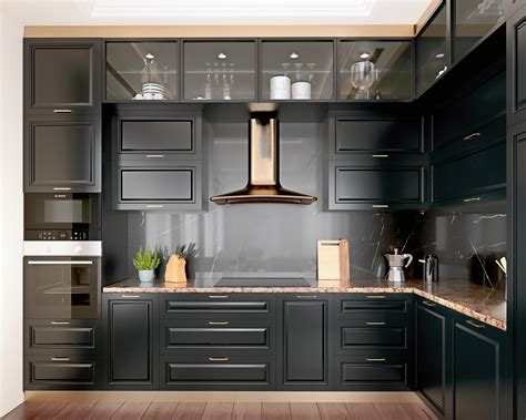 Small Kitchen Black Cabinets
