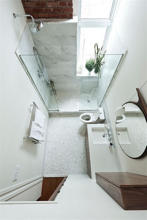 Small Modern Bathroom with Shower