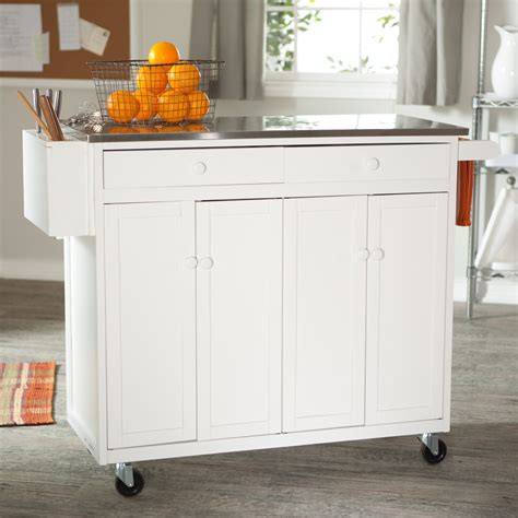 Small Portable Kitchen Island with Seating