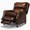 Small Wall Hugger Leather Recliner