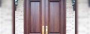 Solid Wood Exterior Double Doors