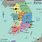 South Korea Map in English
