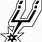 Spurs Logo Stencil