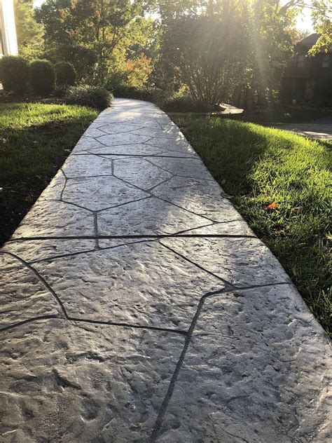 Stamped Concrete Pathway