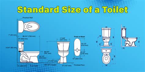 Standard Toilet Size Dimensions