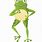 Standing Frog Cartoon