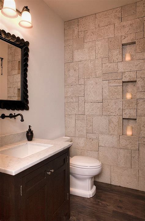 Stone Wall Bathroom Ideas