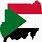 Sudan Flag Outline